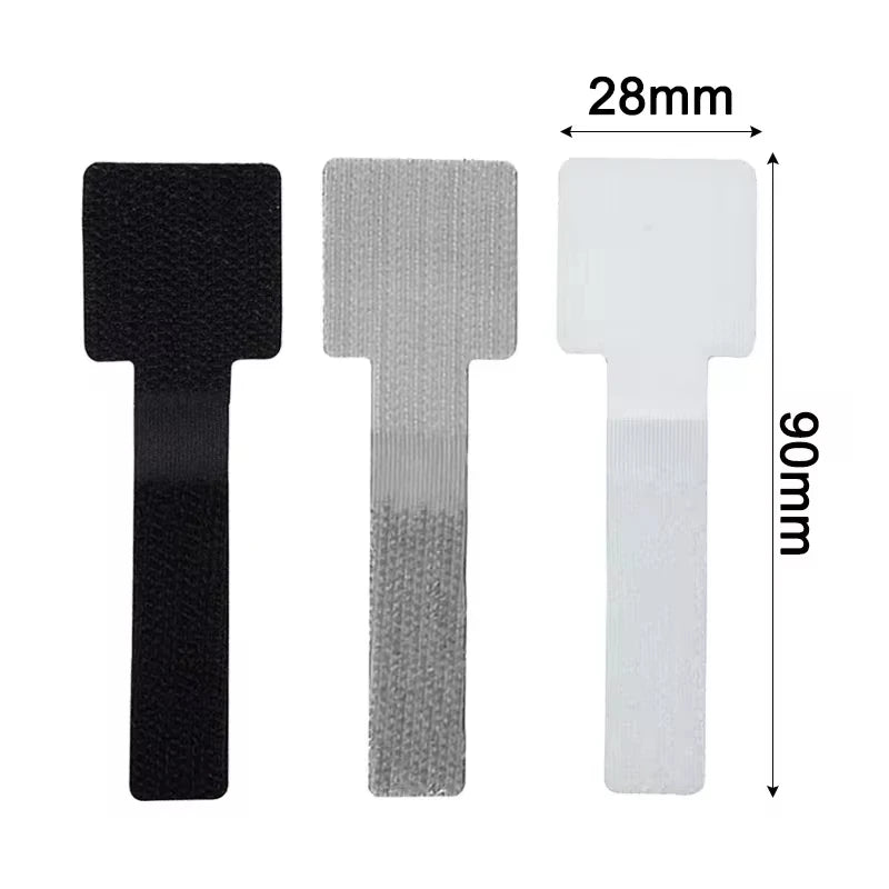 Reusable Cable Organizer Self Adhesive Cord Rope Holders Desk Wire Winder Cable Tie Organizer Cord Protection Straps