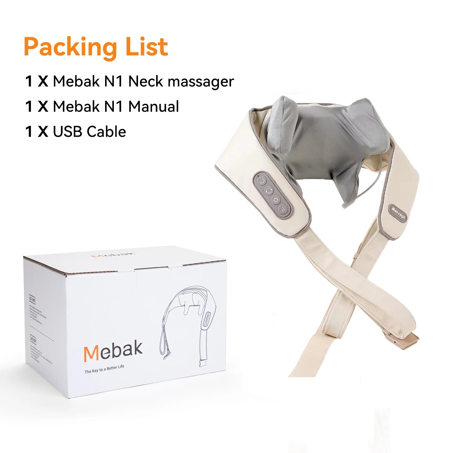 20W Neck And Shoulder Massager Wireless Shoulder And Back Kneading Massage Shawl Trapezius Neck Cervical masajeador