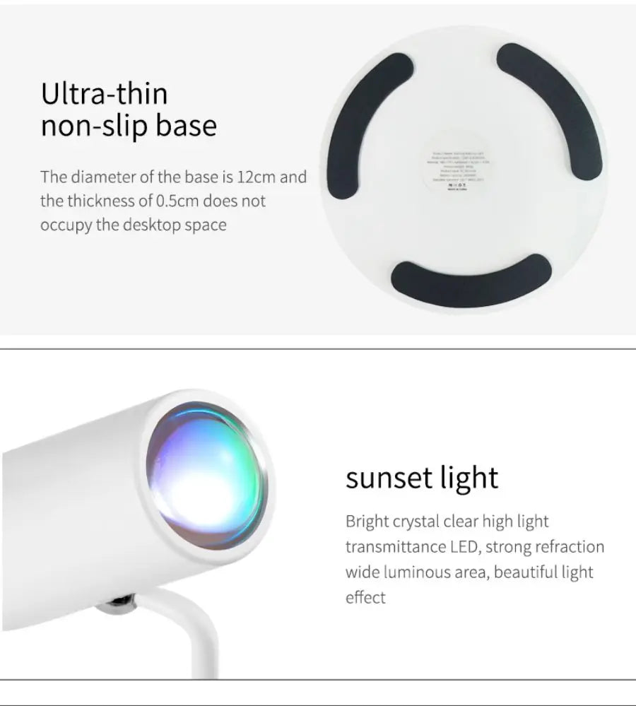 Sunset Eye Protection Table Lamp  USB Touch Dimming Reading Light for Study Flashlight Bedroom Bedside Decor Photo Desk Lamps