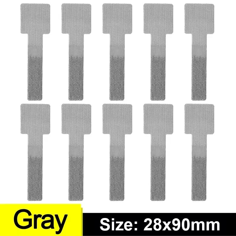 Reusable Cable Organizer Self Adhesive Cord Rope Holders Desk Wire Winder Cable Tie Organizer Cord Protection Straps