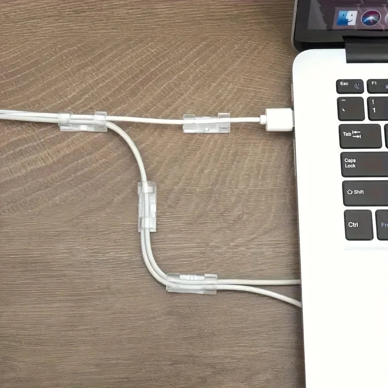 20pcs Cable Clips Self-Adhesive Cable Organizer for Desk Office Home