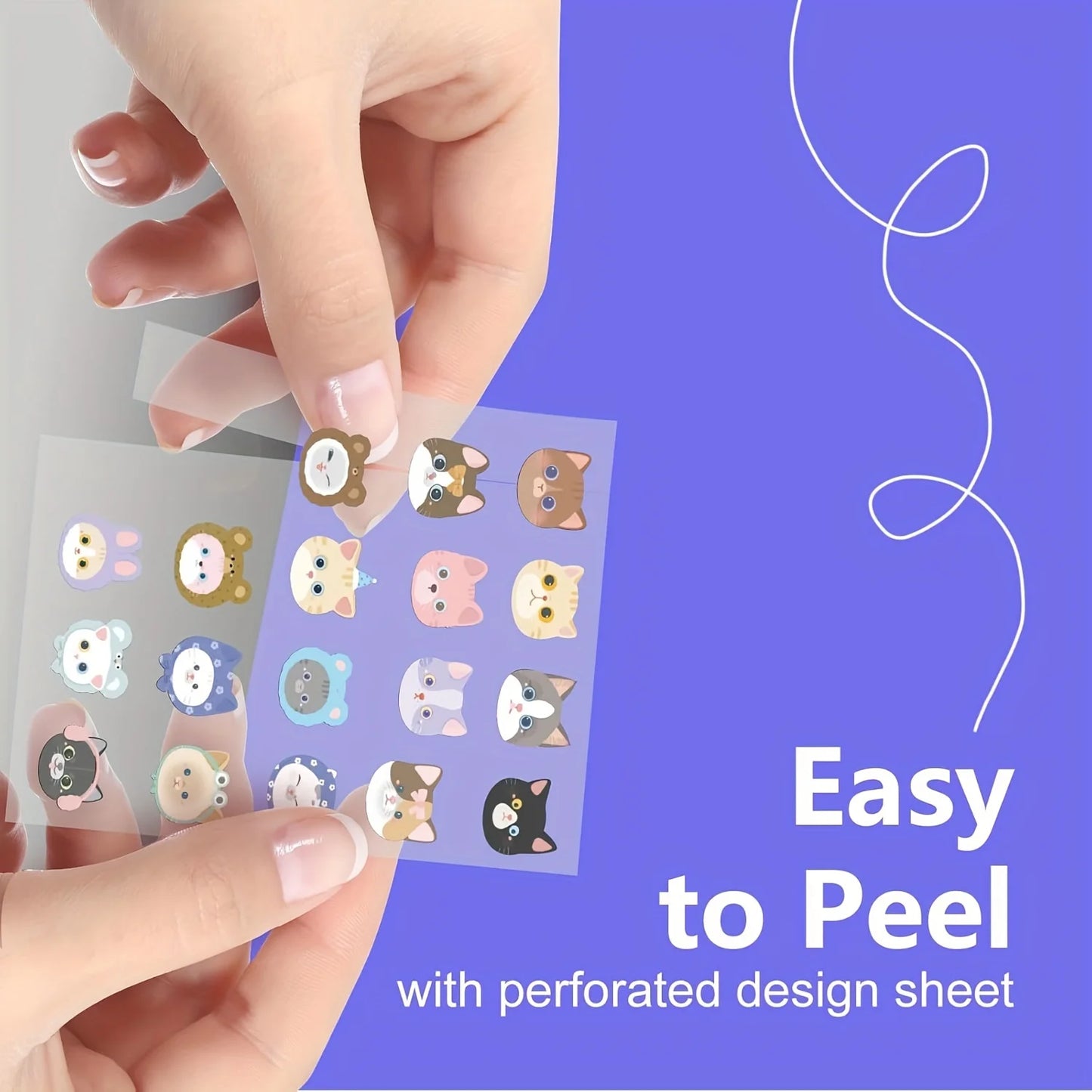 [Cute Pimple Patches] 20/100pcs Cute Cat Pimple Patches | Invisible, Blemish Covering, Hydrocolloid Patches