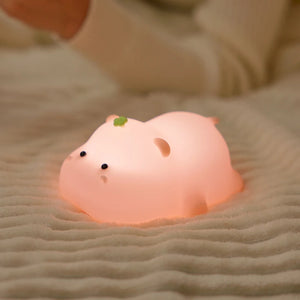 NEW LED Night Lights Duck Silicone Nightlight USB Rechargeable Lamp Cute Bedside Decor for Boys Girls Birthday Christmas Gift