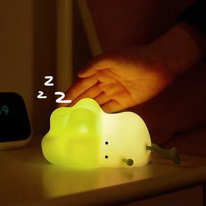NEW LED Night Lights Duck Silicone Nightlight USB Rechargeable Lamp Cute Bedside Decor for Boys Girls Birthday Christmas Gift