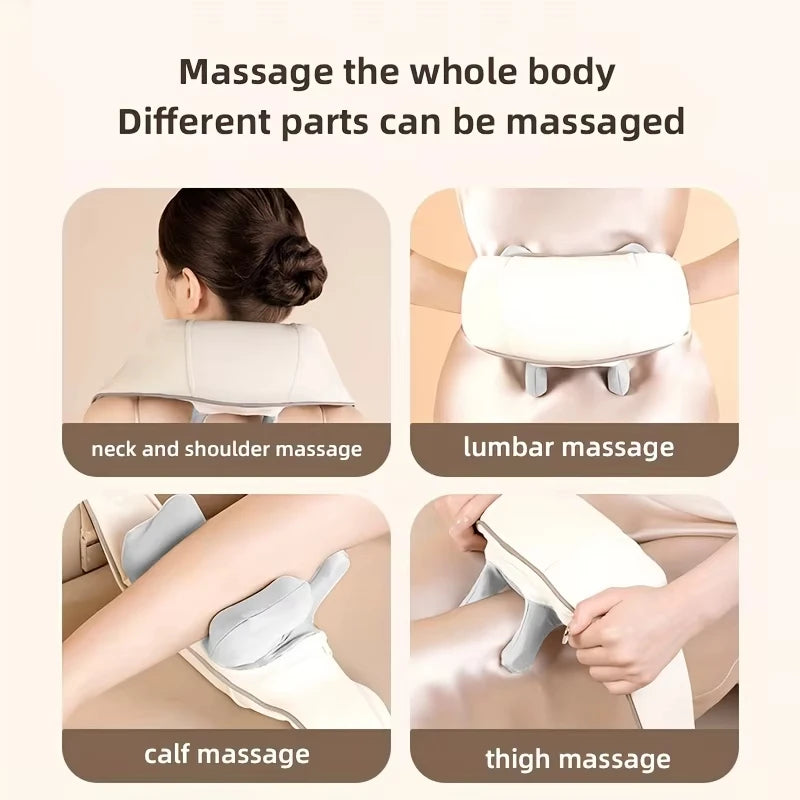 20W Neck And Shoulder Massager Wireless Shoulder And Back Kneading Massage Shawl Trapezius Neck Cervical masajeador