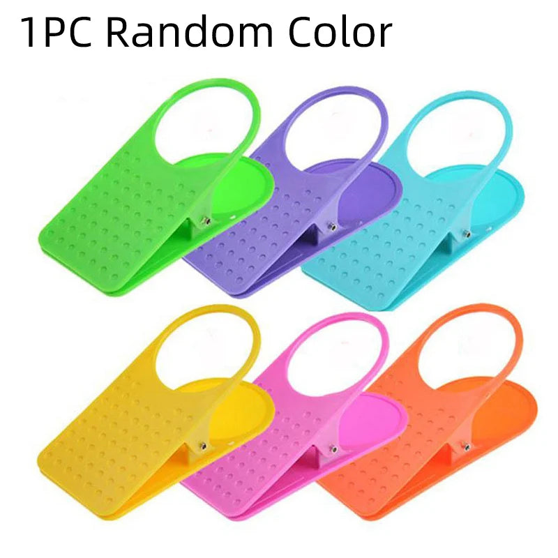 Portable Drinking Cup Holder Desk Table Side Bottle Clip Clamp For Offices Cup Coffee Drink Holder