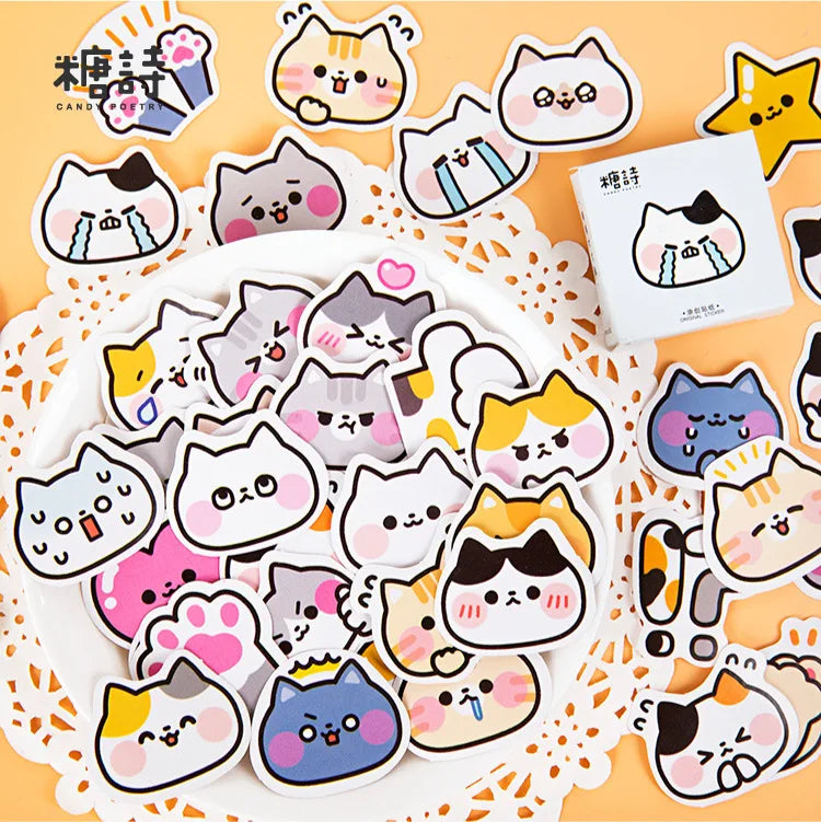 46pcs Halloween Sticker Pack DIY Material Decorative Stationery Album Diary Cup Notebook Mobile Phone Toy Scrapbook