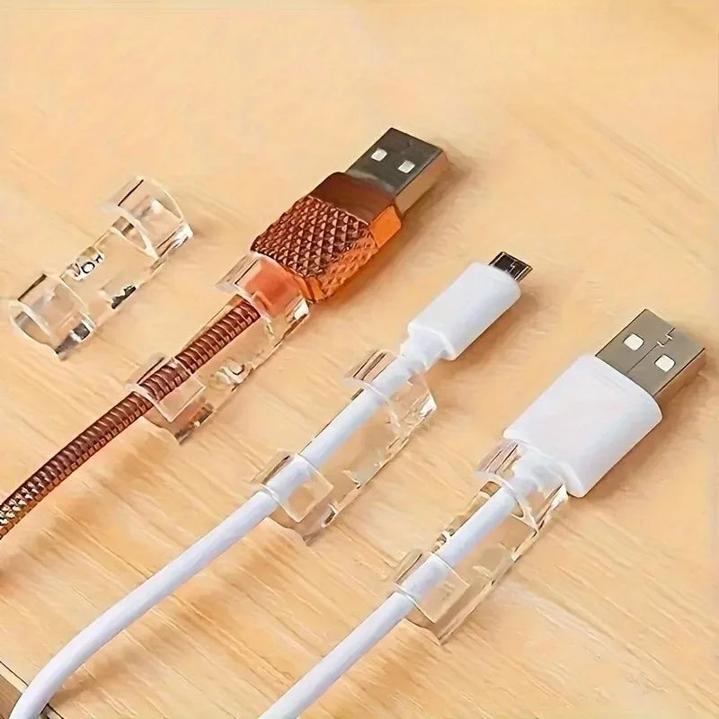 20pcs Cable Clips Self-Adhesive Cable Organizer for Desk Office Home