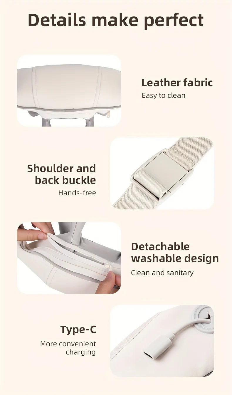 20W Neck And Shoulder Massager Wireless Shoulder And Back Kneading Massage Shawl Trapezius Neck Cervical masajeador