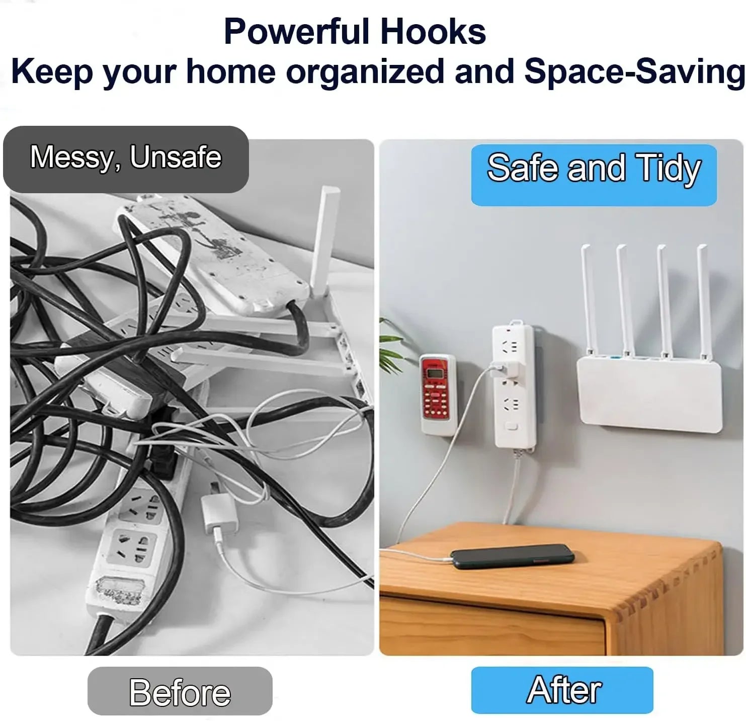 Double-Sided Adhesive Wall Hook on Hangers Stickers Hooks Wall Mount Self Adhesive Hook in the Bathroom For Kitchen Organizer