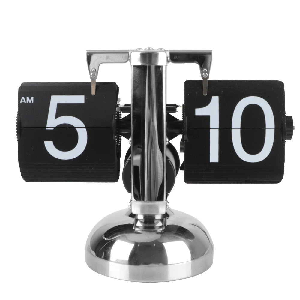 Operated Quartz Clock Flip Internal Gear Operated Auto Flip Retro Flip Clock Digital Clock Home Decors
