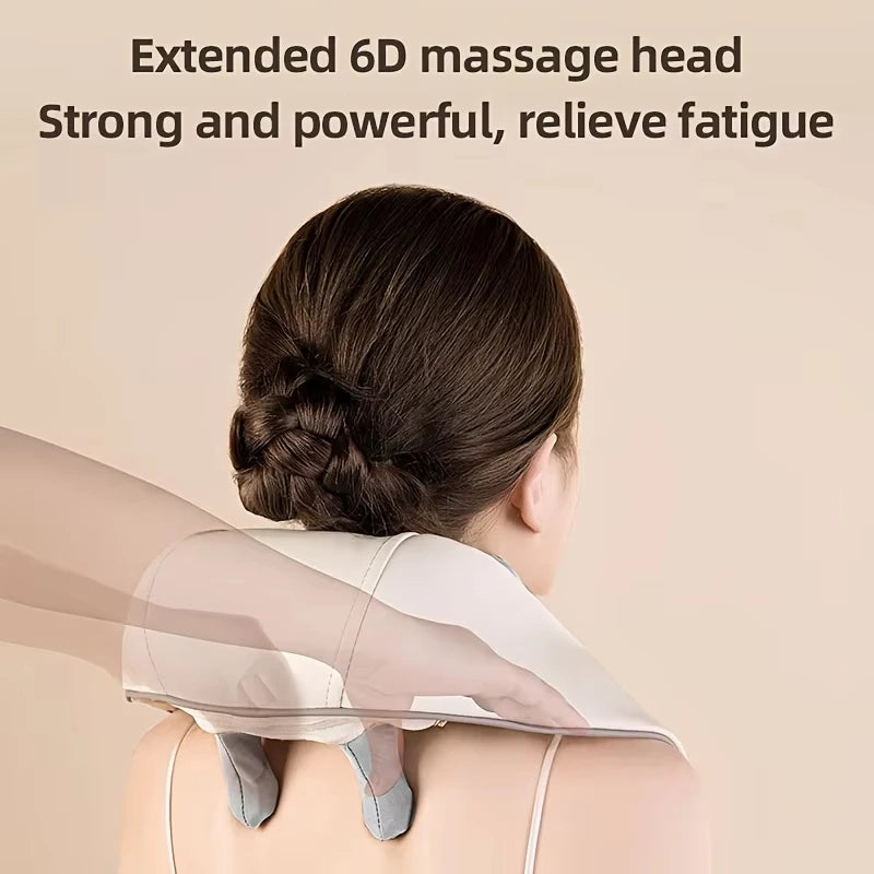20W Neck And Shoulder Massager Wireless Shoulder And Back Kneading Massage Shawl Trapezius Neck Cervical masajeador