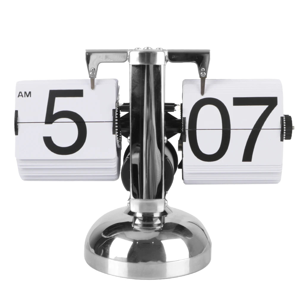 Operated Quartz Clock Flip Internal Gear Operated Auto Flip Retro Flip Clock Digital Clock Home Decors