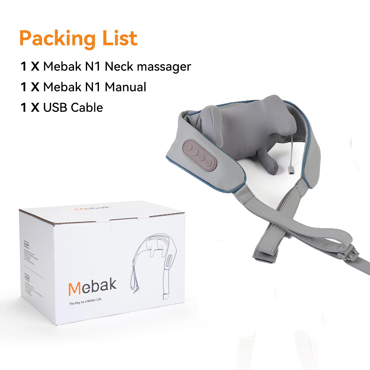 20W Neck And Shoulder Massager Wireless Shoulder And Back Kneading Massage Shawl Trapezius Neck Cervical masajeador