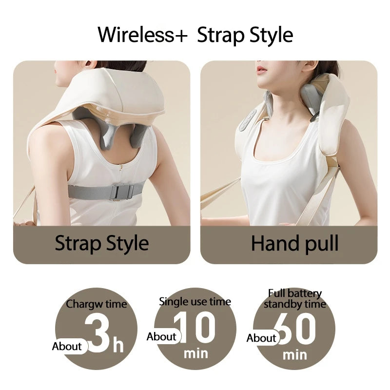 Multifunctional Cervical Massager Shoulder Neck Hot Compress Trapezius Muscle Massager
