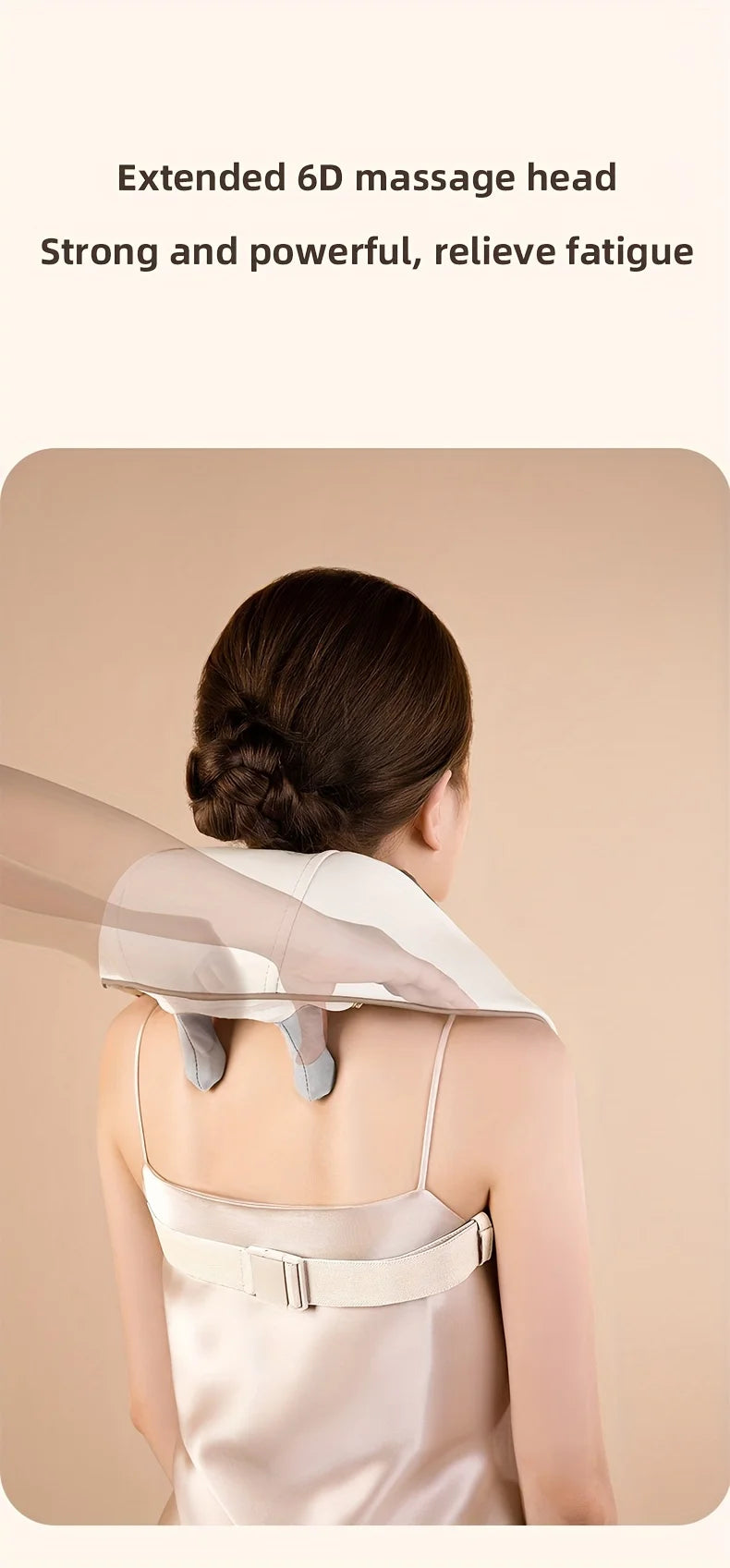20W Neck And Shoulder Massager Wireless Shoulder And Back Kneading Massage Shawl Trapezius Neck Cervical masajeador