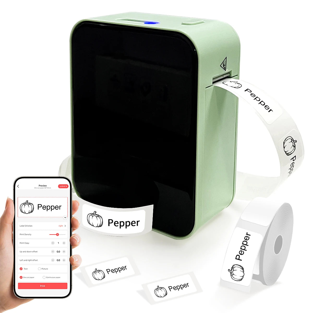 Marklife Mini Bluetooth Thermal Label Printer D110 B21 P15 Without Ink Self-Adhesive Stickers Printer For Office Kitchen School