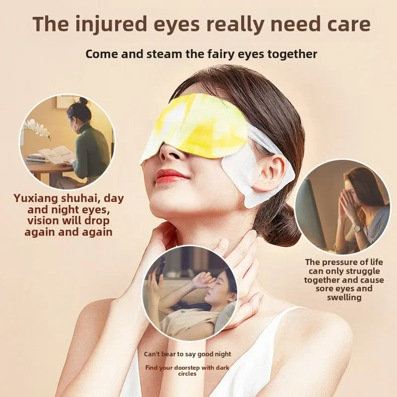 10pcs/box Wholesale of Sleep Steam Blindfold Eye Patch Relieves Eye Fatigue and Fever Source Manufacturer of Steam Blindfold