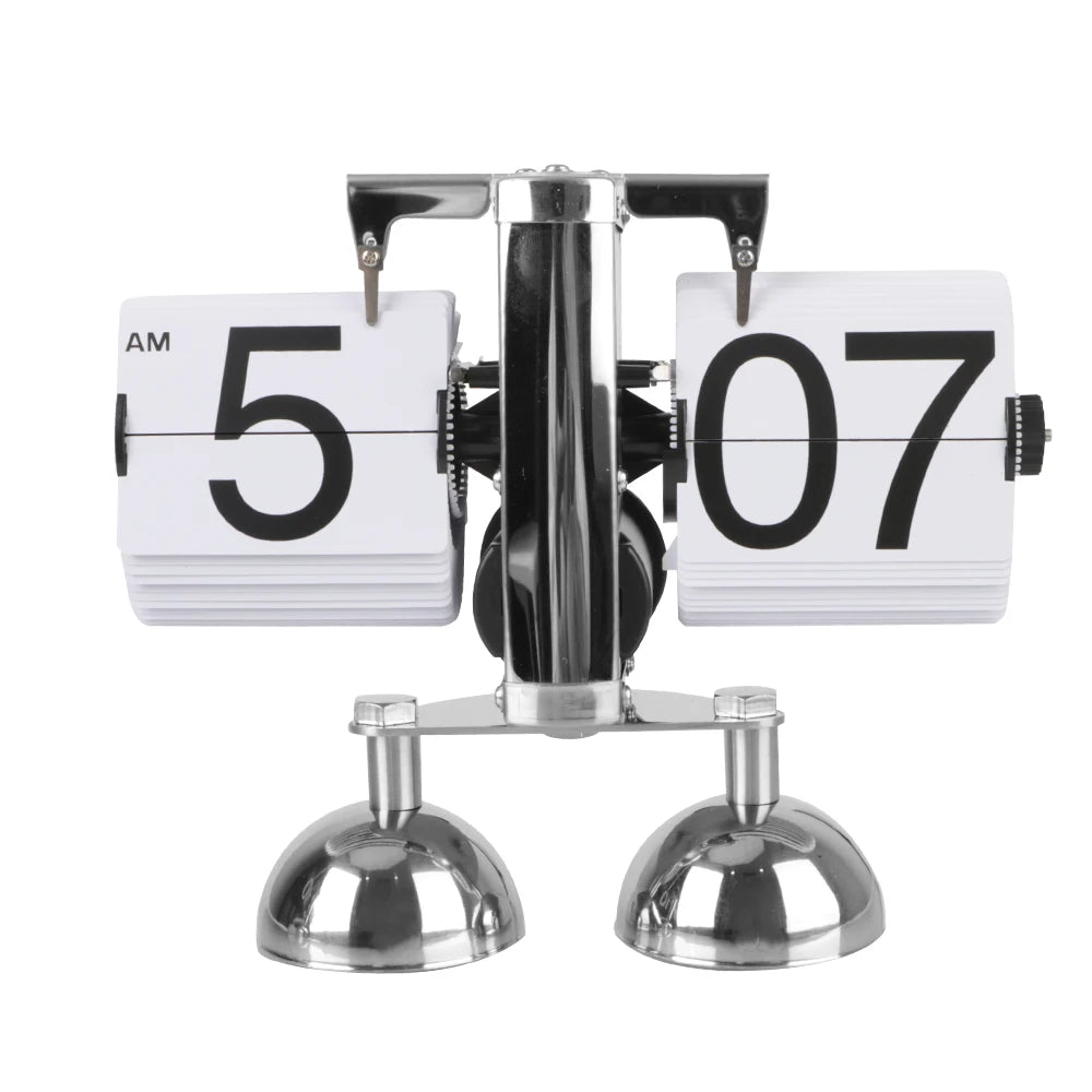 Operated Quartz Clock Flip Internal Gear Operated Auto Flip Retro Flip Clock Digital Clock Home Decors