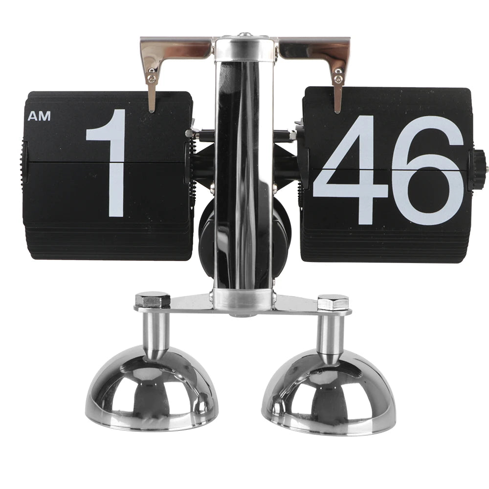 Operated Quartz Clock Flip Internal Gear Operated Auto Flip Retro Flip Clock Digital Clock Home Decors