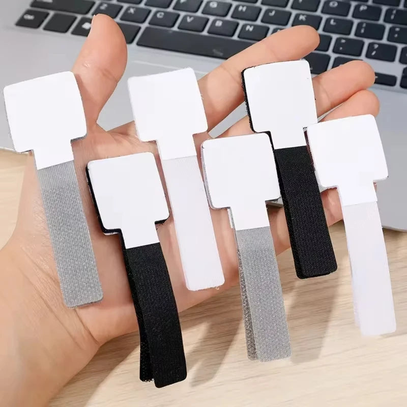 Reusable Cable Organizer Self Adhesive Cord Rope Holders Desk Wire Winder Cable Tie Organizer Cord Protection Straps