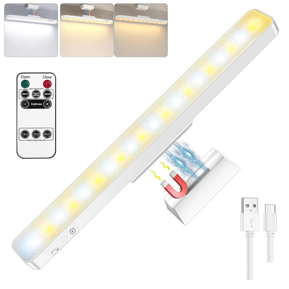 Magnetic LED Light Bar – Wireless, Rechargeable & Remote Controlled