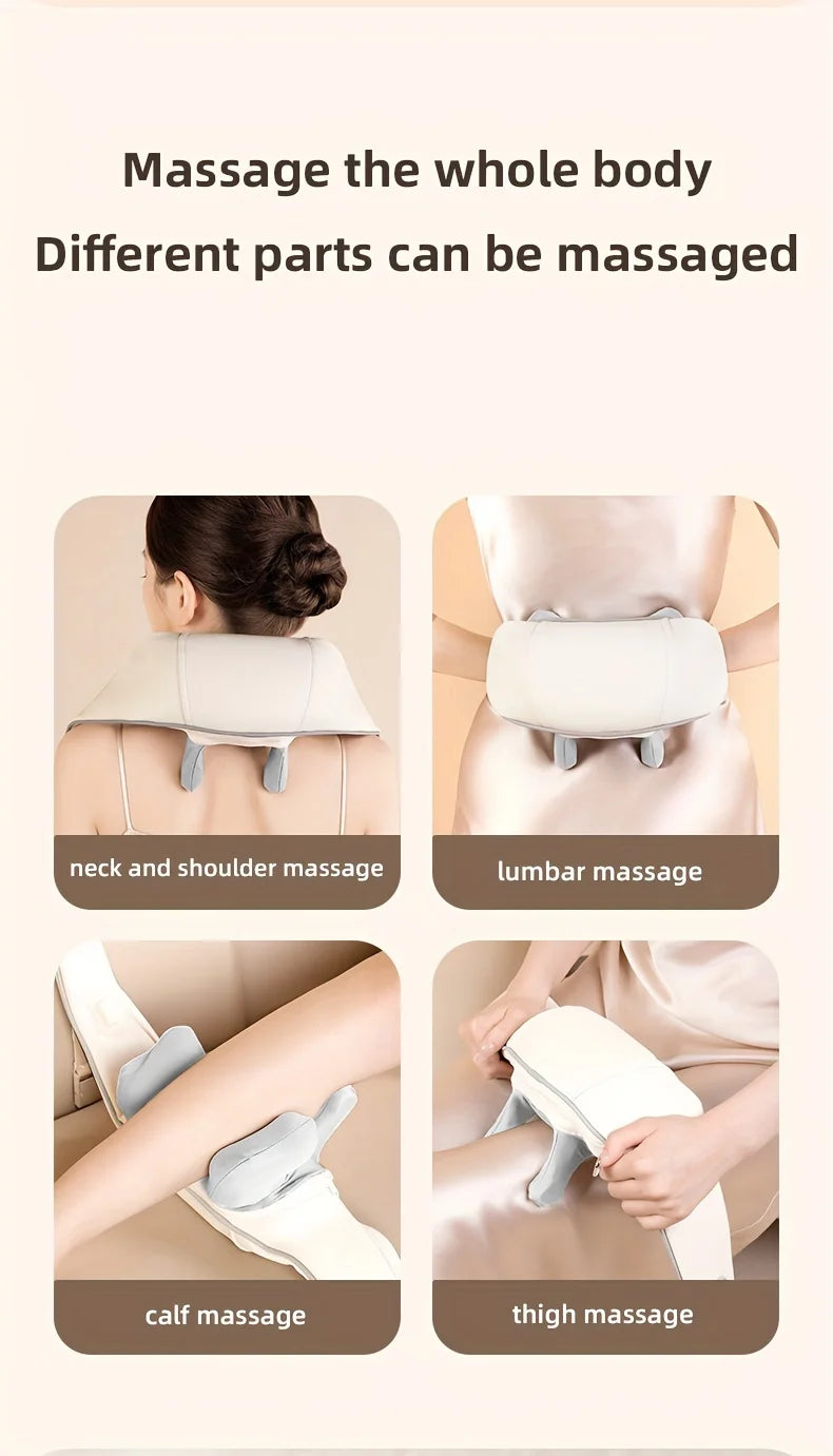 20W Neck And Shoulder Massager Wireless Shoulder And Back Kneading Massage Shawl Trapezius Neck Cervical masajeador