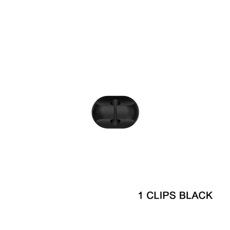 Cable Organizer Silicone USB Winder Desktop Tidy Management Clip Cable Holder For Mouse Headphone Protector Wire Organizer Clamp